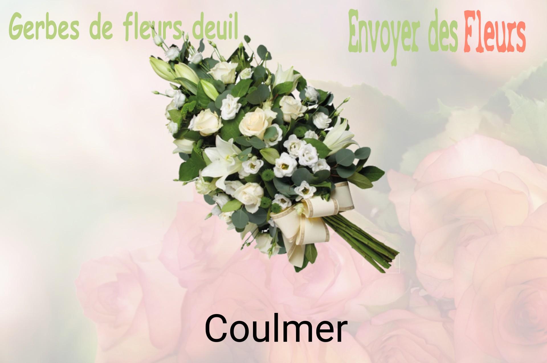 Gerbe de fleurs de deuil livrée à Coulmer